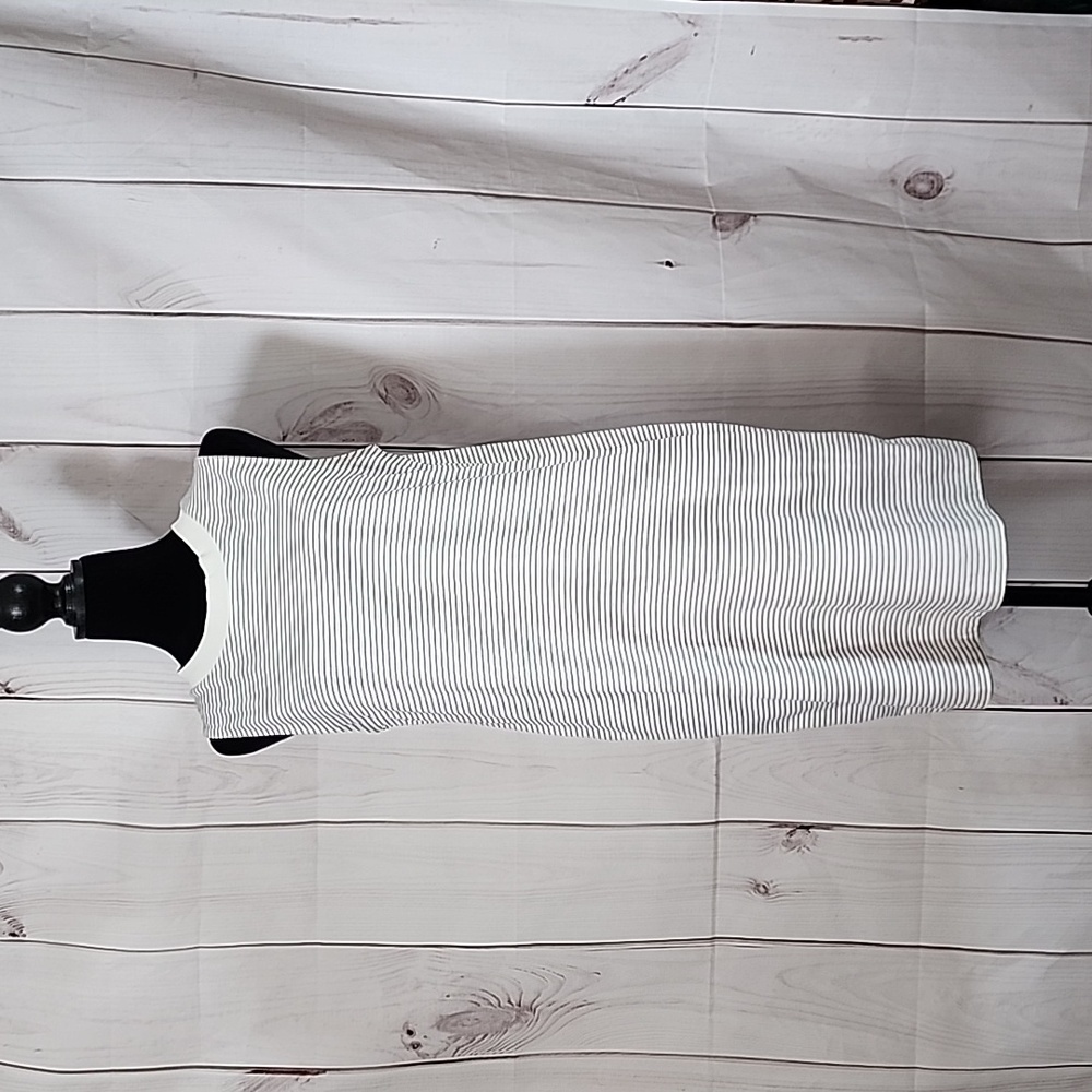 Black & White striped tank dress, size medium